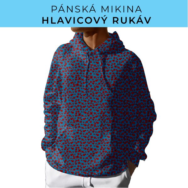 PÁNSKÝ střih - mikina s kapucí
