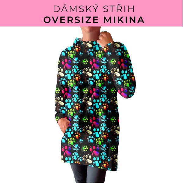 DÁMSKÝ střih - Oversize mikina