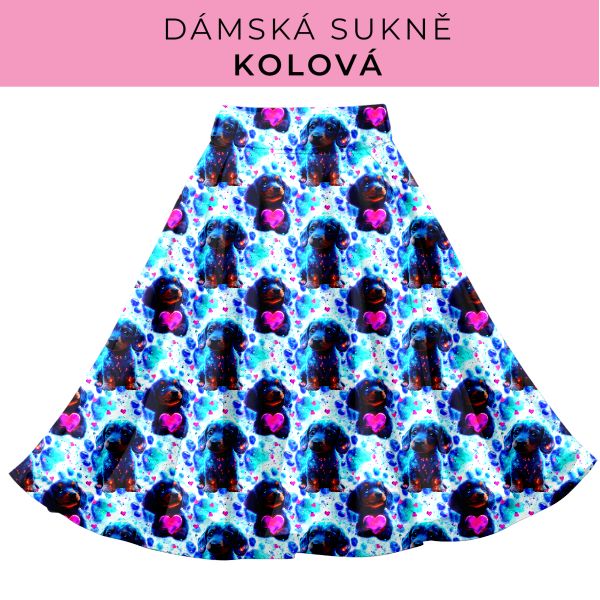 DÁMSKÝ střih - Kolová sukně