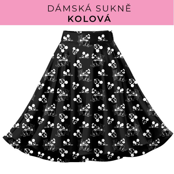 DÁMSKÝ střih - Kolová sukně