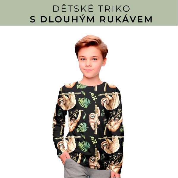 DĚTSKÝ střih - triko dlouhý rukáv