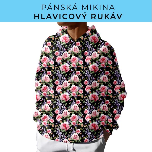 PÁNSKÝ střih - mikina s kapucí