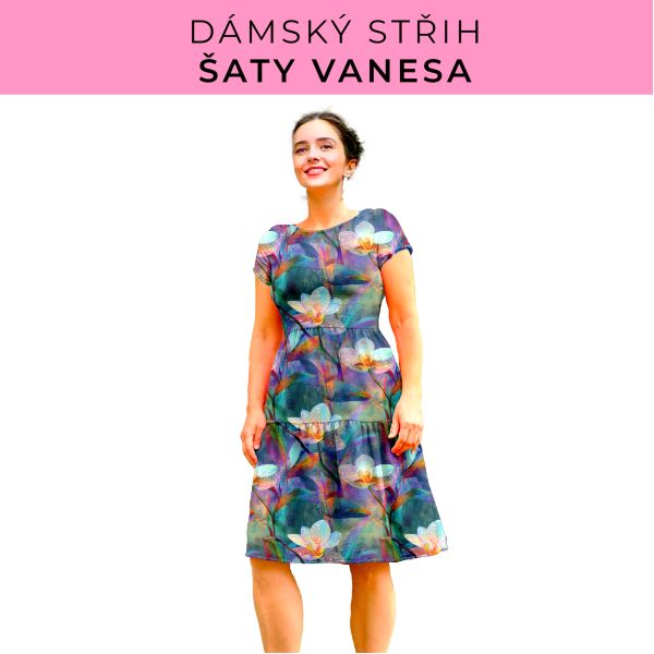 Dámský střih šaty Vanesa