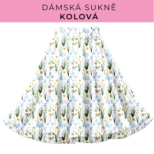 DÁMSKÝ střih - Kolová sukně