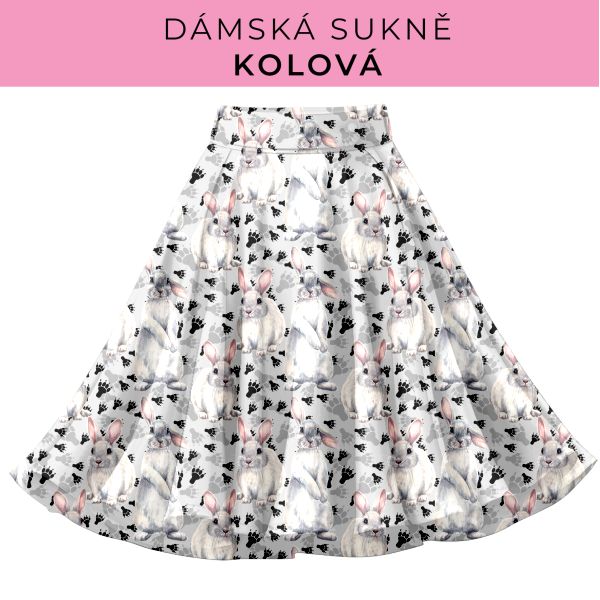 DÁMSKÝ střih - Kolová sukně