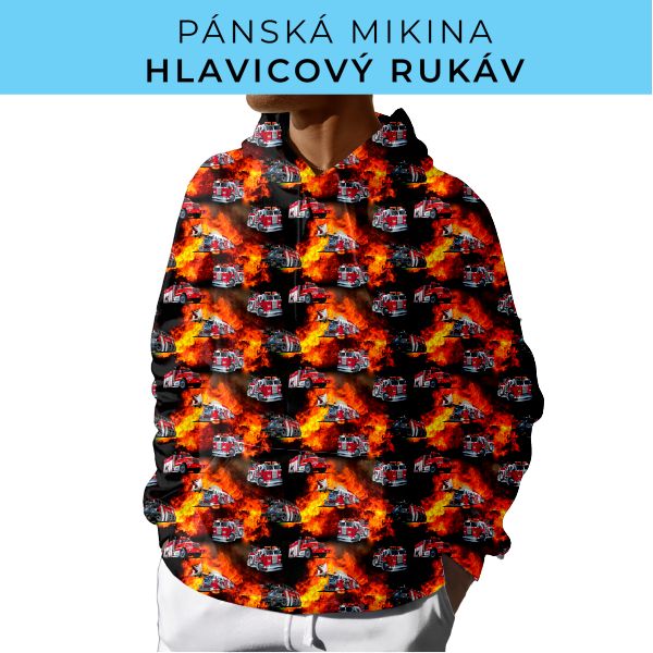 PÁNSKÝ střih - mikina s kapucí
