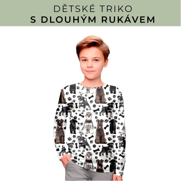 DĚTSKÝ střih - triko dlouhý rukáv