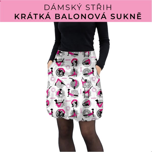 Dámský střih - balonová krátká sukně