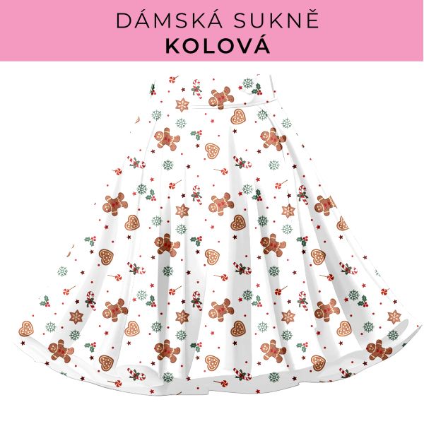 DÁMSKÝ střih - Kolová sukně