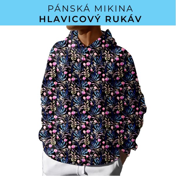 PÁNSKÝ střih - mikina s kapucí