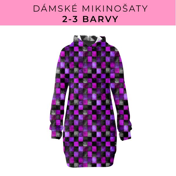 DÁMSKÝ střih - Mikinošaty 2-3 barvy