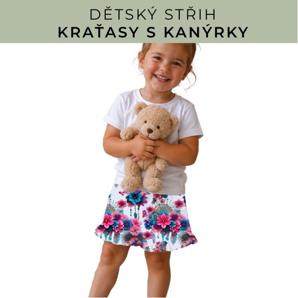 Dětský střih - Kraťásky s kanýrkem