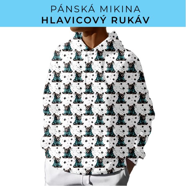 PÁNSKÝ střih - mikina s kapucí