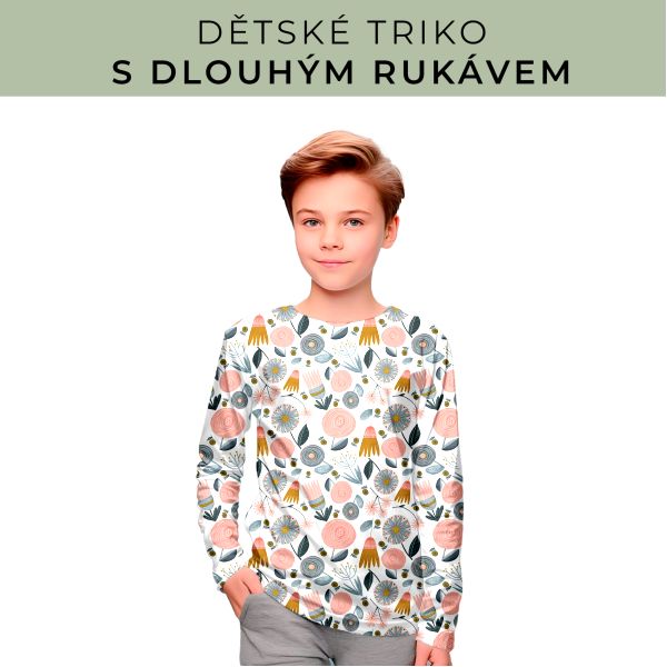 DĚTSKÝ střih - triko dlouhý rukáv