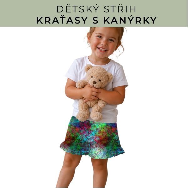 Dětský střih - Kraťásky s kanýrkem