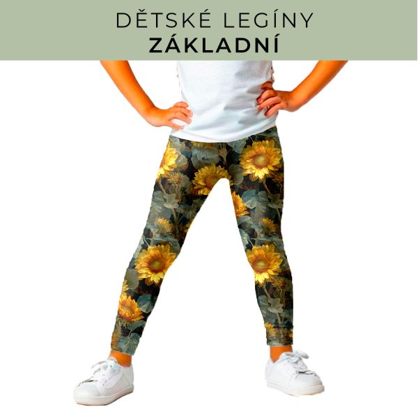 DĚTSKÝ střih - legíny základní