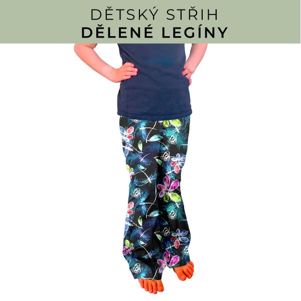 Dětský střih - Dělené legíny