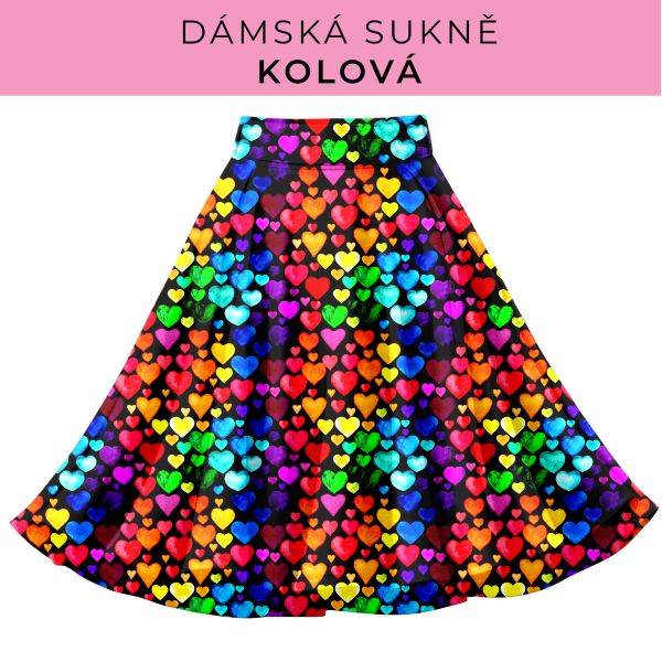 DÁMSKÝ střih - Kolová sukně