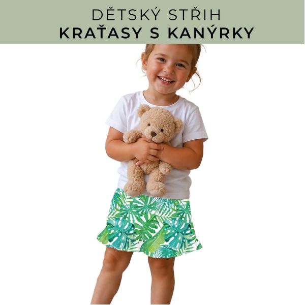 Dětský střih - Kraťásky s kanýrkem