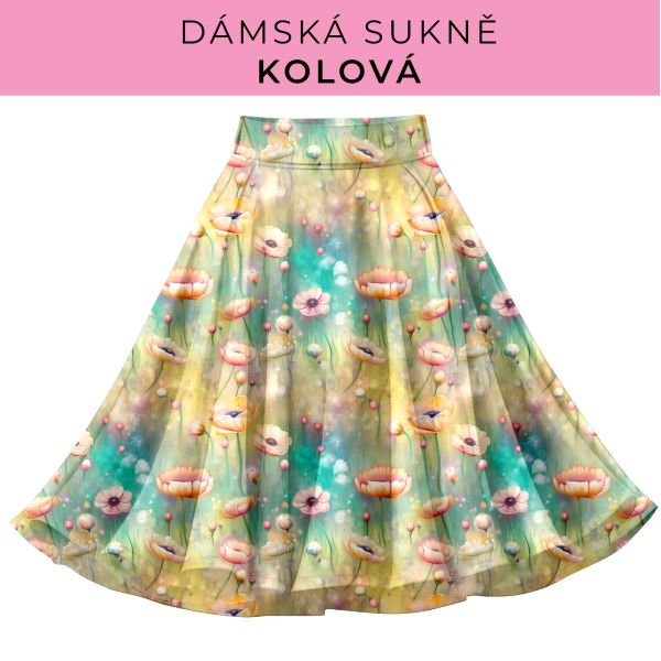 DÁMSKÝ střih - Kolová sukně