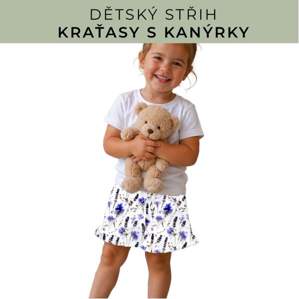Dětský střih - Kraťásky s kanýrkem