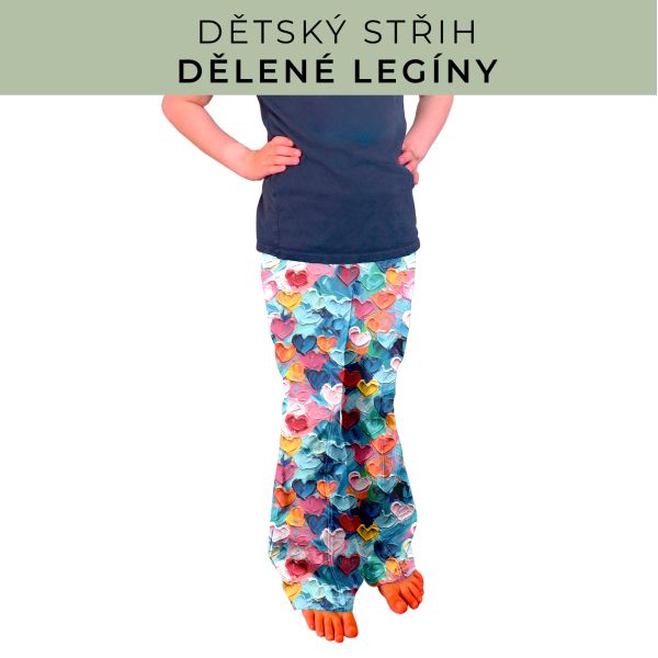 Dětský střih - Dělené legíny
