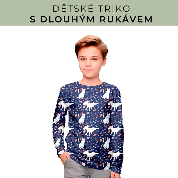 DĚTSKÝ střih - triko dlouhý rukáv