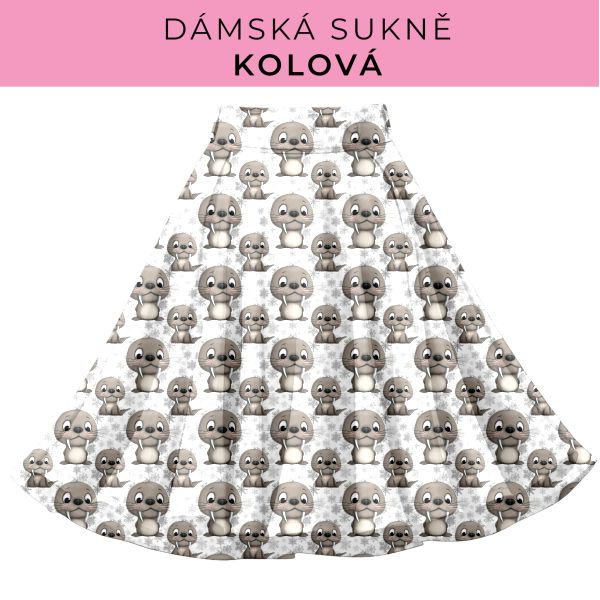 DÁMSKÝ střih - Kolová sukně