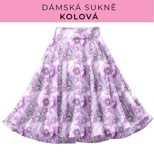 DÁMSKÝ střih - Kolová sukně