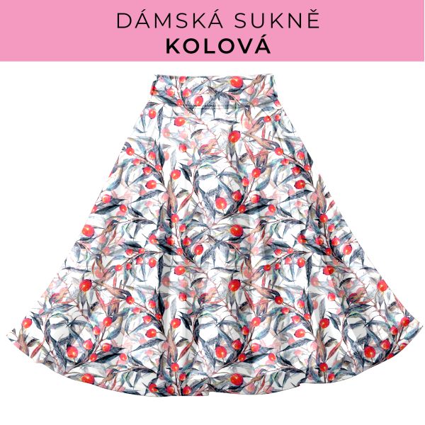 DÁMSKÝ střih - Kolová sukně
