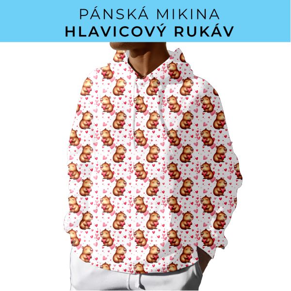 PÁNSKÝ střih - mikina s kapucí