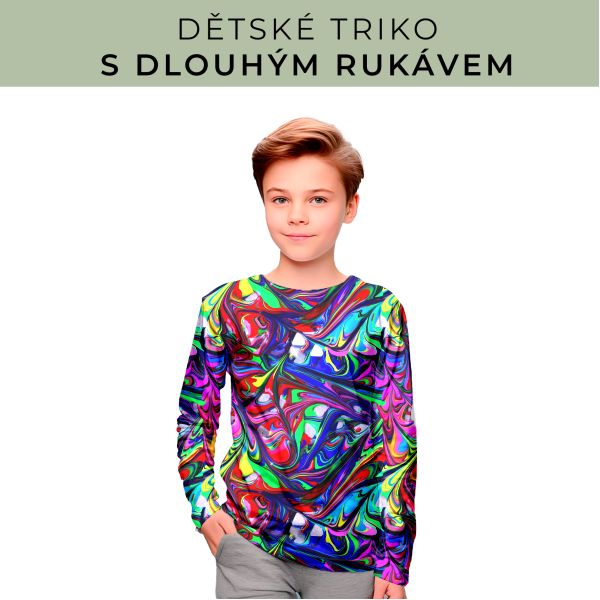 DĚTSKÝ střih - triko dlouhý rukáv