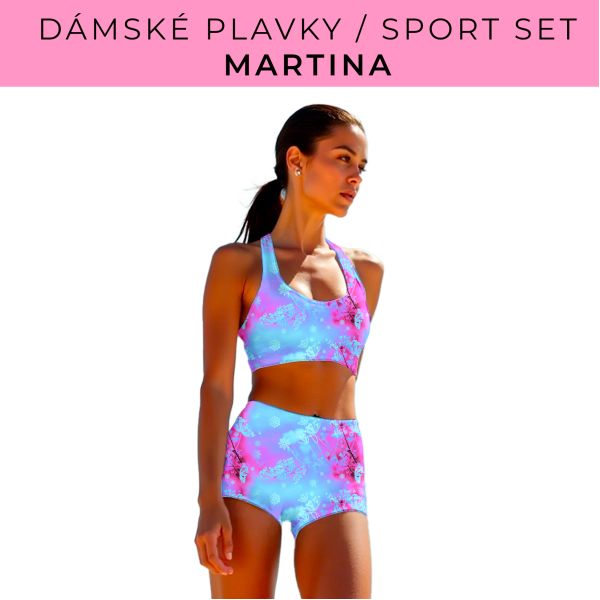 Dámský střih - plavky / sportovní set Martina