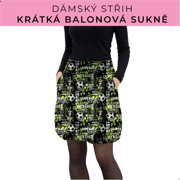 Dámský střih - balonová krátká sukně