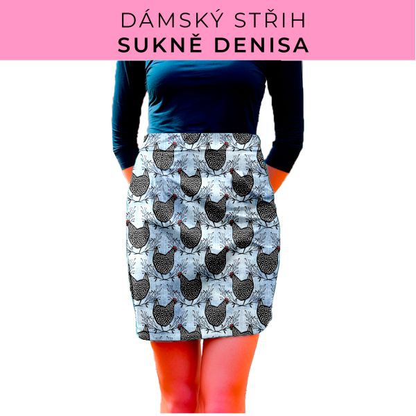 Dámský střih - Dámská sukně Denisa