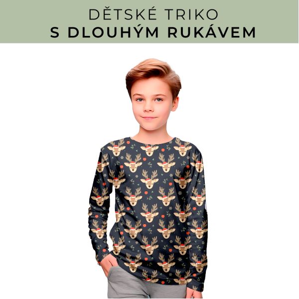 DĚTSKÝ střih - triko dlouhý rukáv