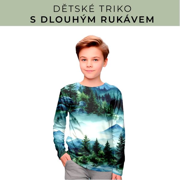DĚTSKÝ střih - triko dlouhý rukáv