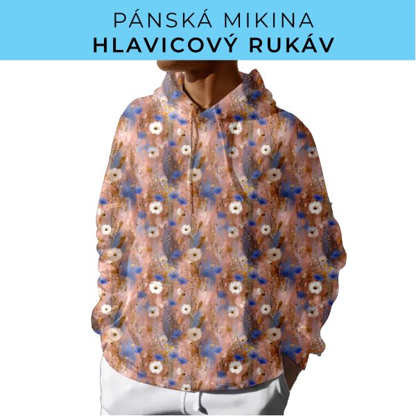 PÁNSKÝ střih - mikina s kapucí