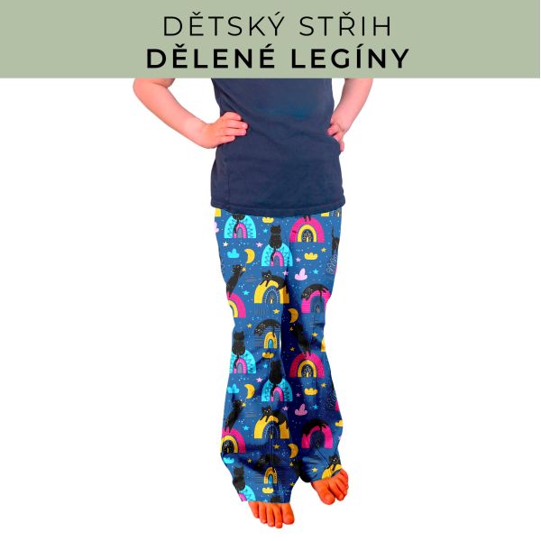 Dětský střih - Dělené legíny