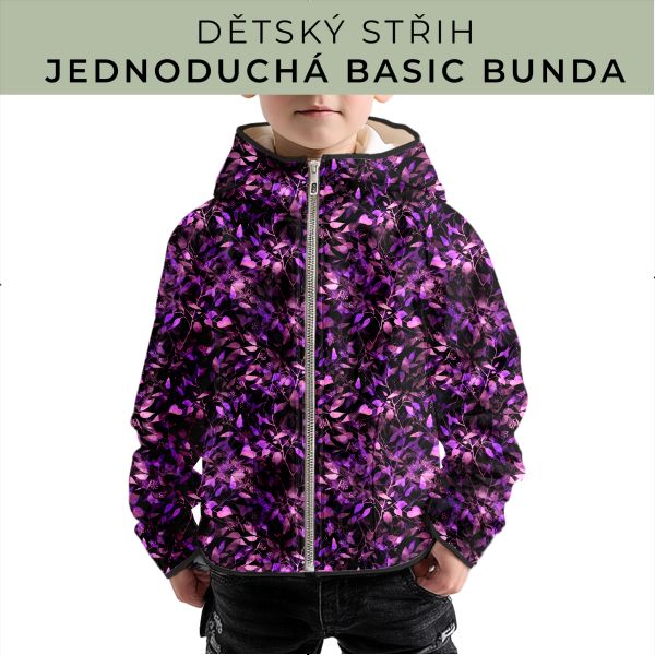 Dětský střih - jednoduchá dětská BASIC  bunda