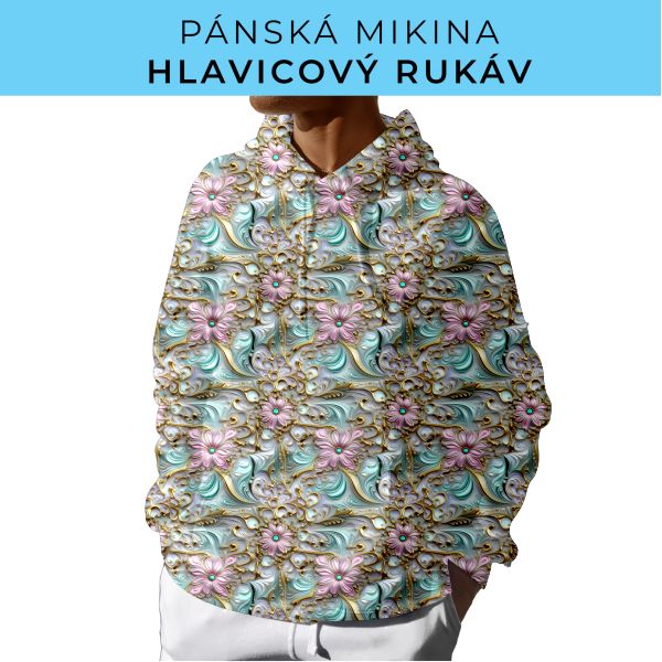 PÁNSKÝ střih - mikina s kapucí