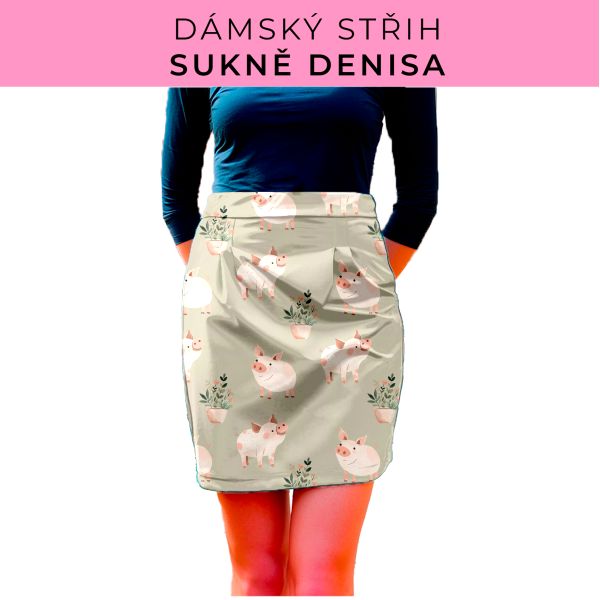 Dámský střih - Dámská sukně Denisa