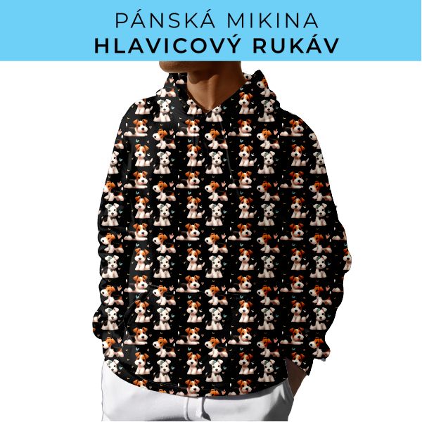 PÁNSKÝ střih - mikina s kapucí