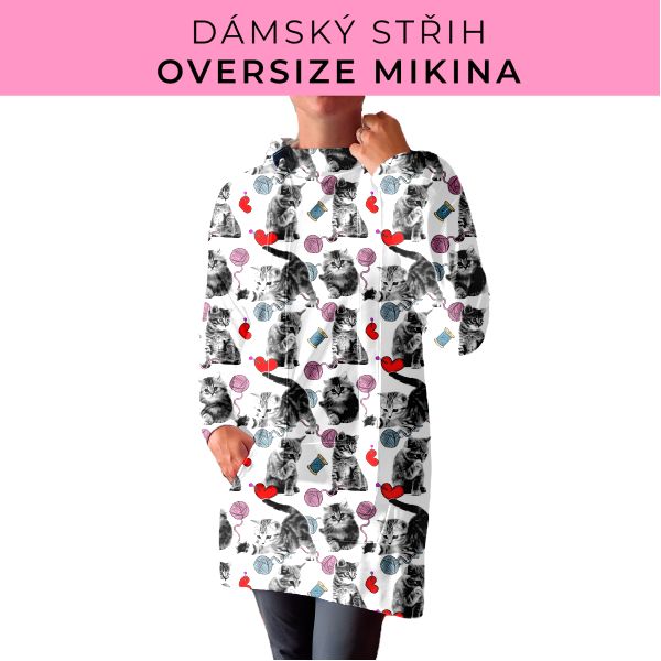 DÁMSKÝ střih - Oversize mikina