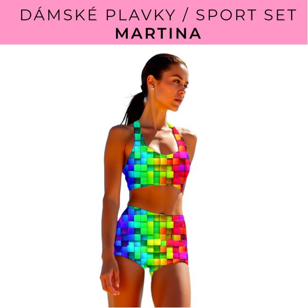 Dámský střih - plavky / sportovní set Martina