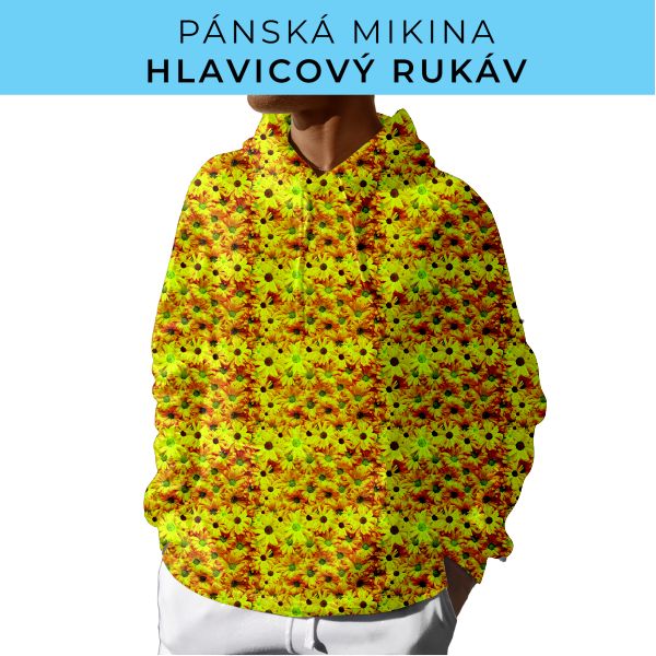 PÁNSKÝ střih - mikina s kapucí