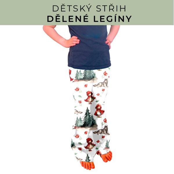 Dětský střih - Dělené legíny