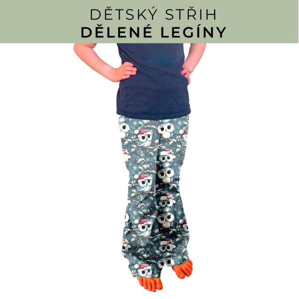 Dětský střih - Dělené legíny