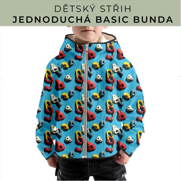 Dětský střih - jednoduchá dětská BASIC  bunda