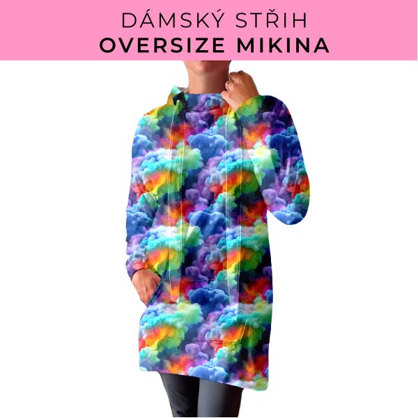 DÁMSKÝ střih - Oversize mikina